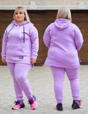 Дамски спортен комплект в лилаво