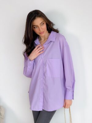 Дамска риза в лилав цвят