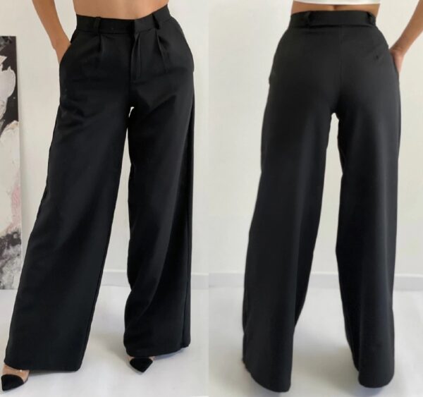 Дамски дълъг черен панталон