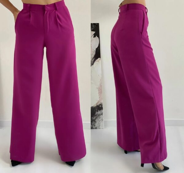 Дамски дълъг розов панталон