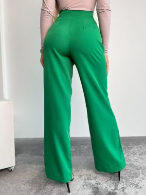 Дамски широк панталон с висока талия 955ЛО/1