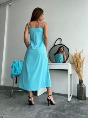 Дамски комплект рокля в средна дължина и риза ЗИ3252/1
