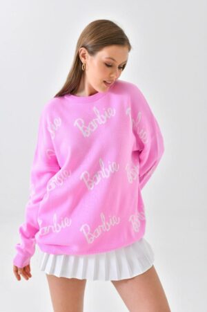 Дамски плетен пуловер Barbie в универсален размер УМ10420/1