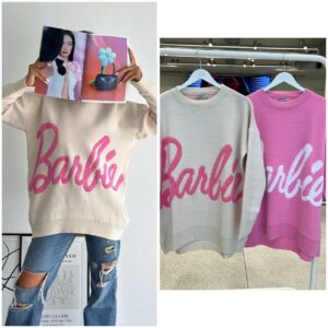 Дамска oversized плетена блуза Barbie УМ4024/1