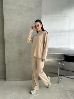 Дамски комплект блуза и панталон от ангора СК6011/1